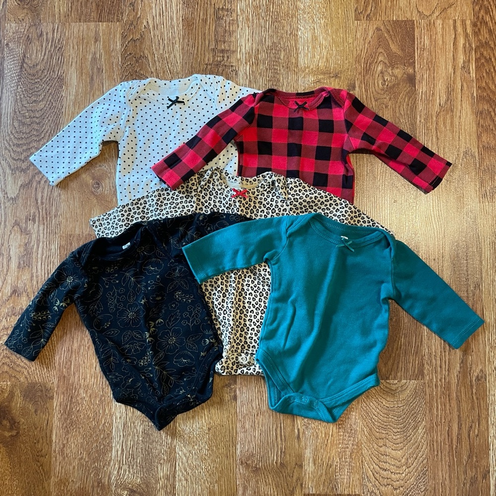 5 Long Sleeve Onesies